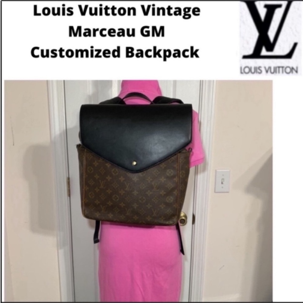 Louis Vuitton Vintage Backpack Custom Guaranteed Authentic Marceau GM France